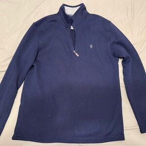 Izod Men's Navy Zip-Up Sweater
